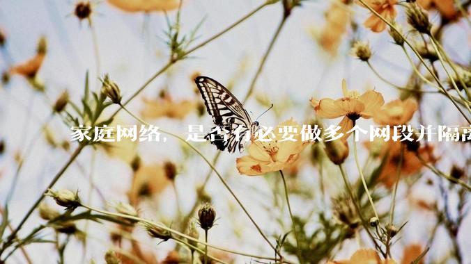 家庭网络，是否有必要做多个网段并隔离？